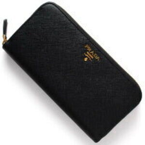 Prada Saffiano Long Wallet Black